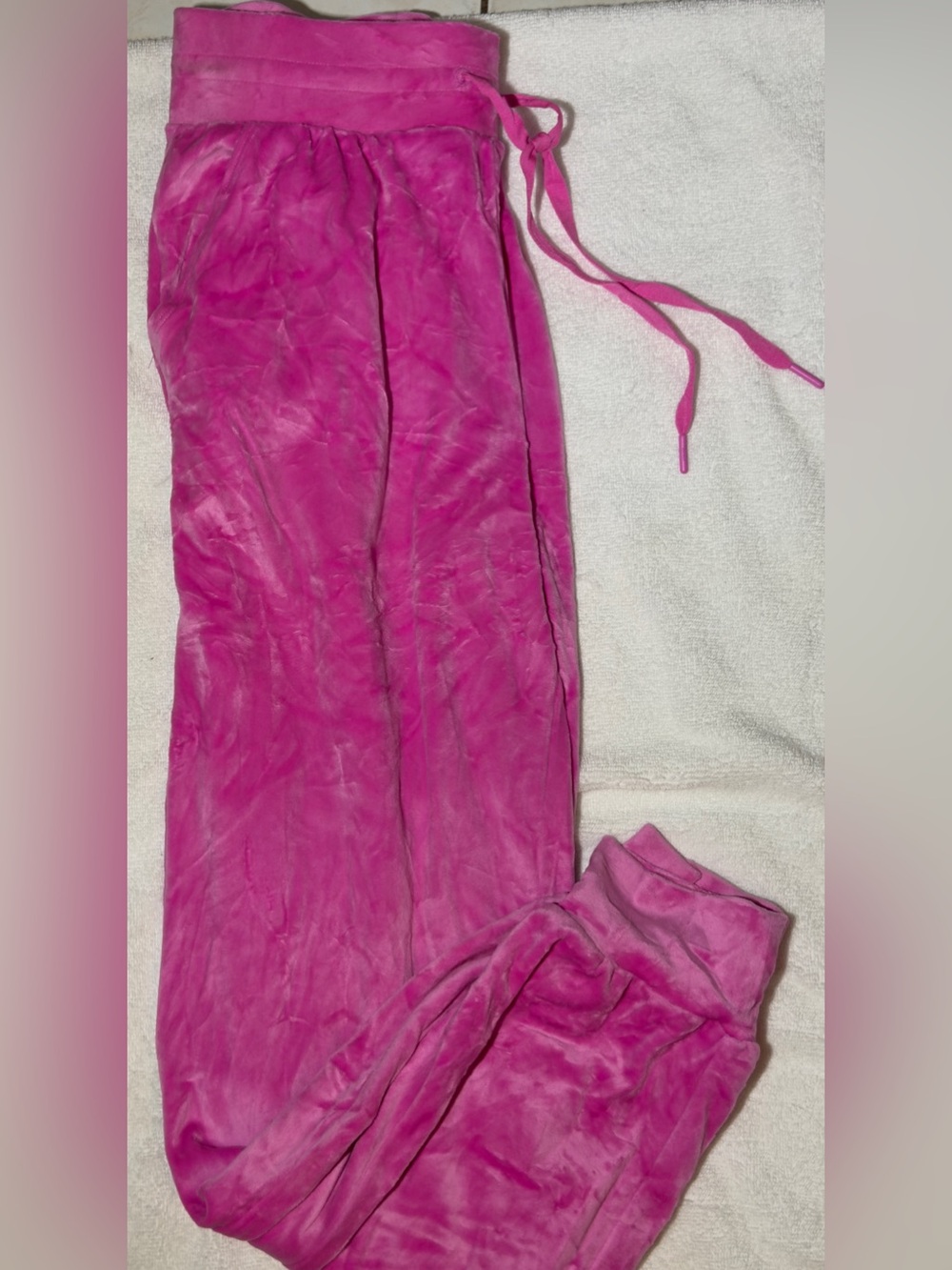 Victoria's Secret Bright Pink Velour Lounge Pants - Picture 2 of 5